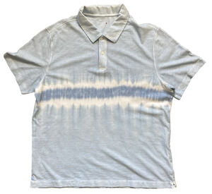 UNTUCKit Omes Polo Shirt Mens Size XL Light Blue 100% Cotton Casual Short Sleeve